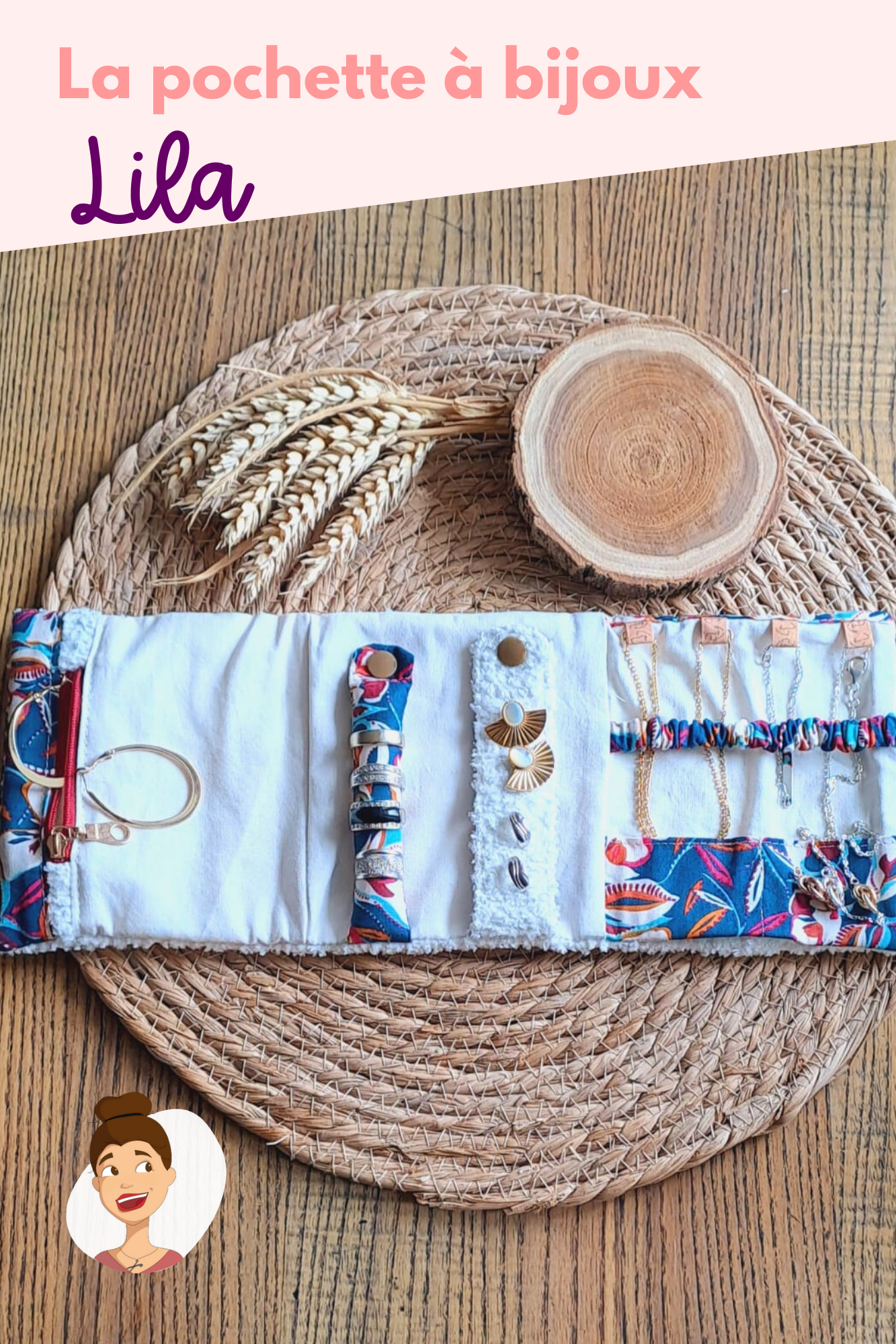 Patron de la pochette à bijoux Lila