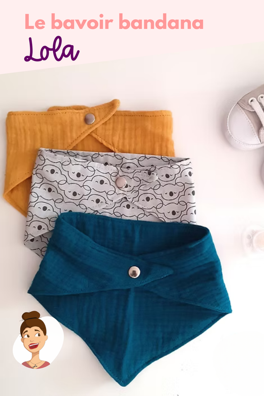 Patron du Bavoir bandana Lola