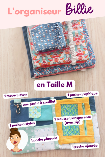 Patron de l'organiseur Billie