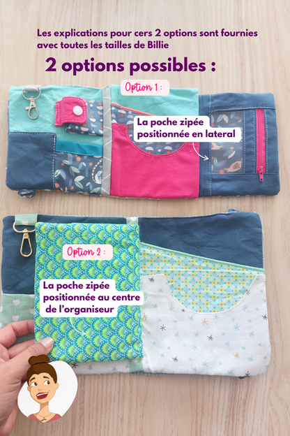 Patron de l'organiseur Billie