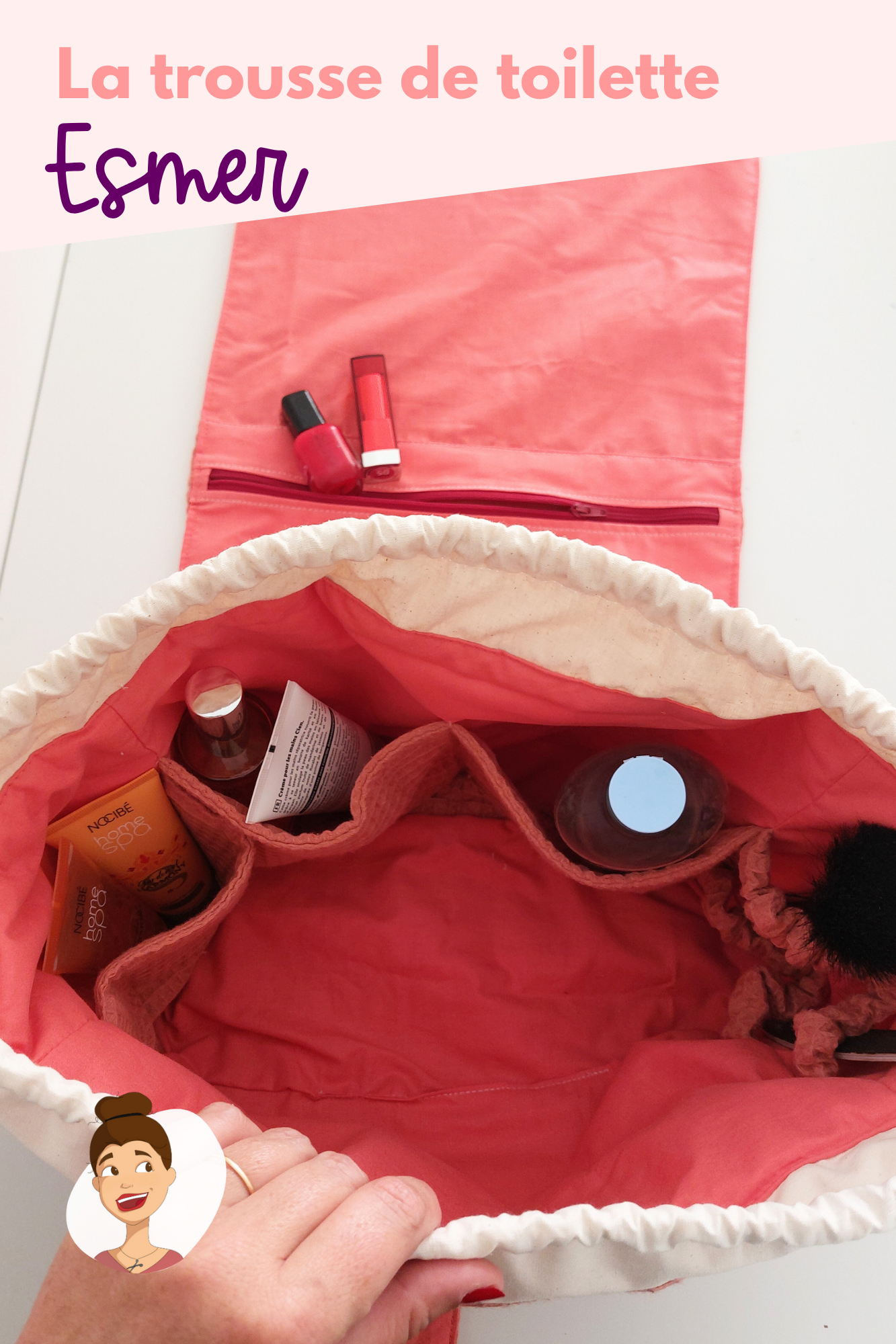 Patron de la trousse de toilette Esmer