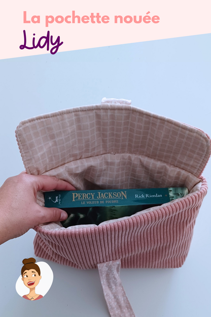 Patron de la pochette nouée Lidy