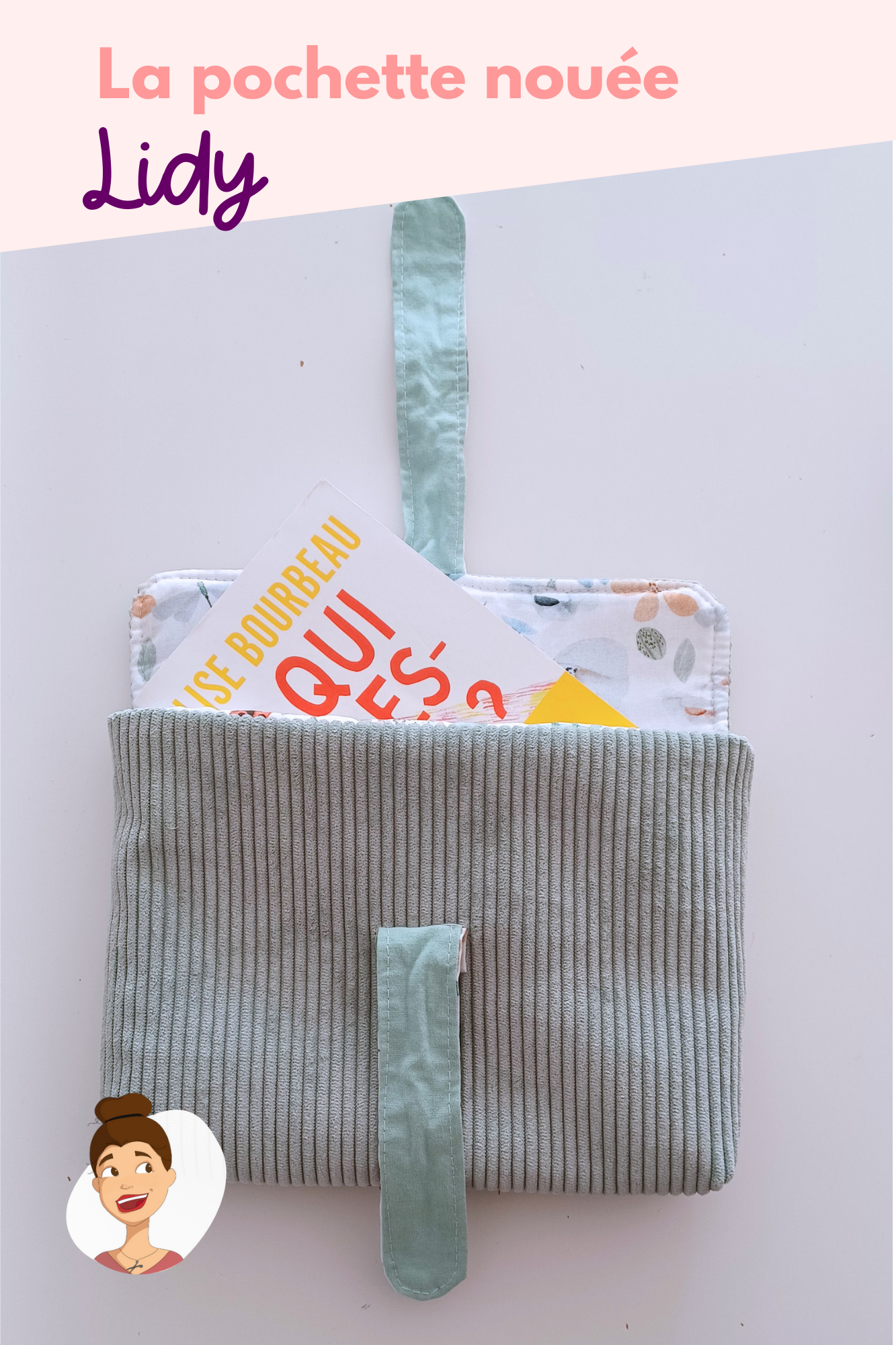 Patron de la pochette nouée Lidy