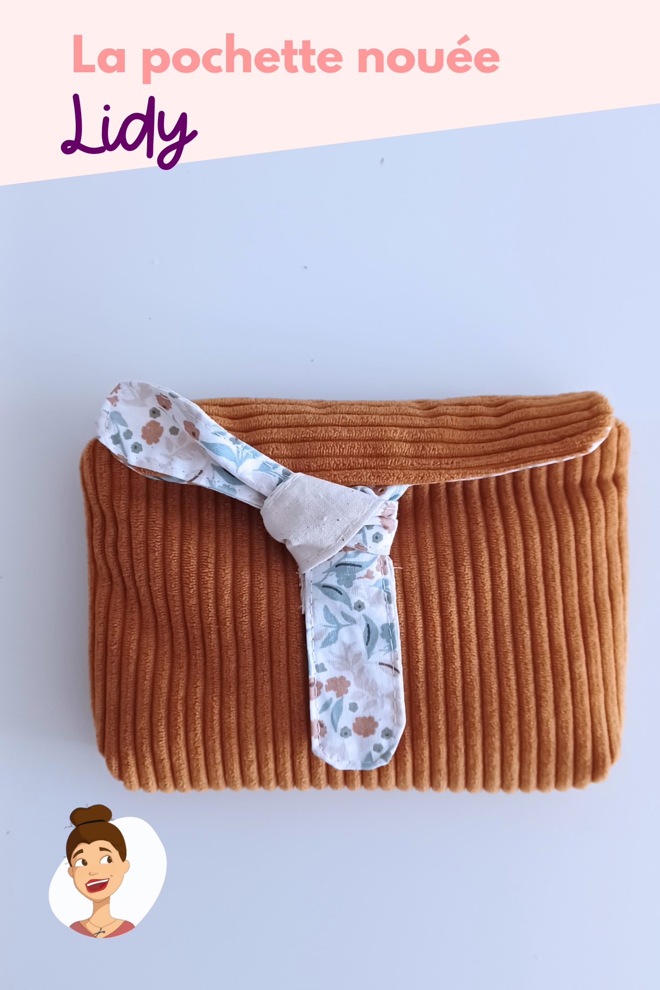 Patron de la pochette nouée Lidy