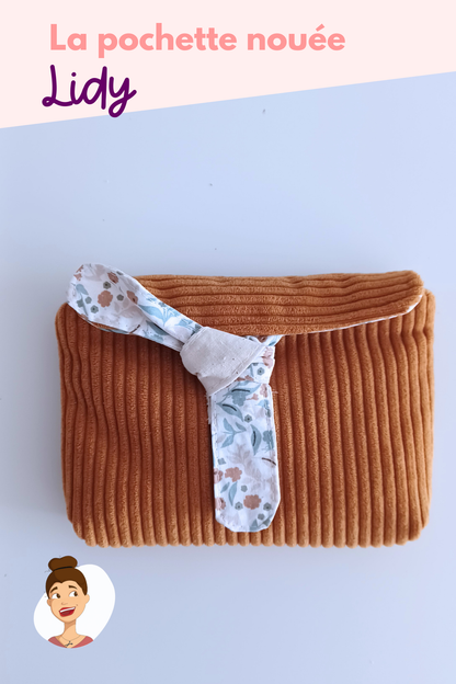 Patron de la pochette nouée Lidy