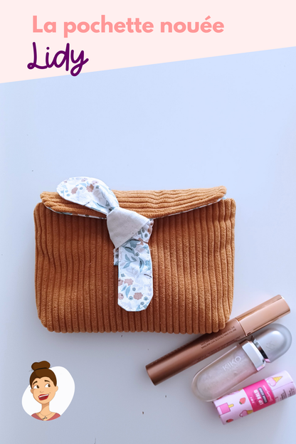 Patron de la pochette nouée Lidy