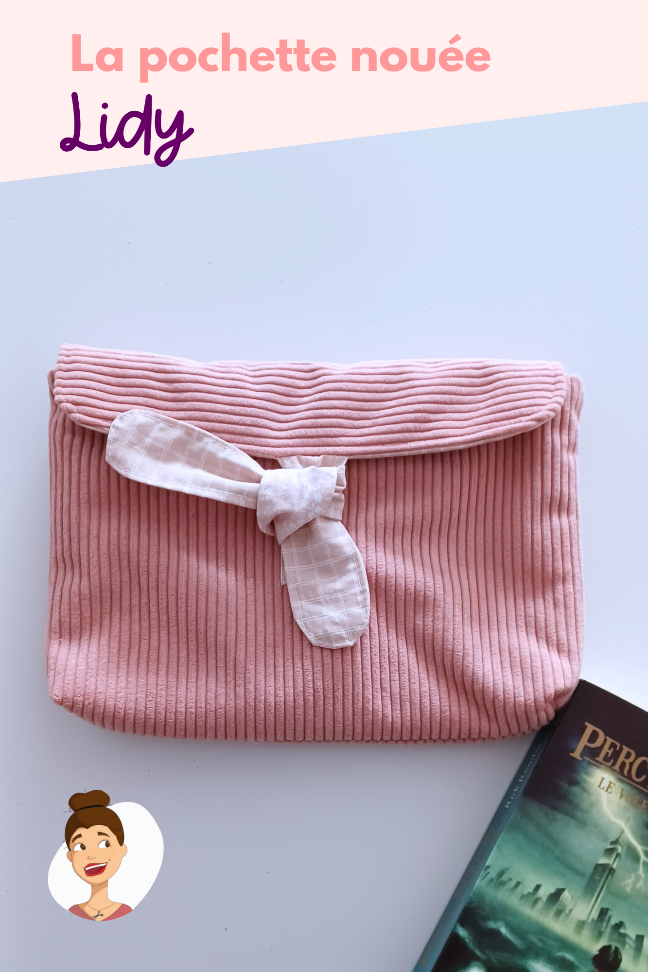 Patron de la pochette nouée Lidy