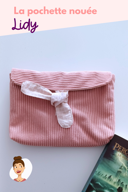 Patron de la pochette nouée Lidy