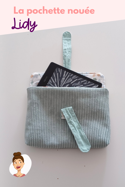 Patron de la pochette nouée Lidy