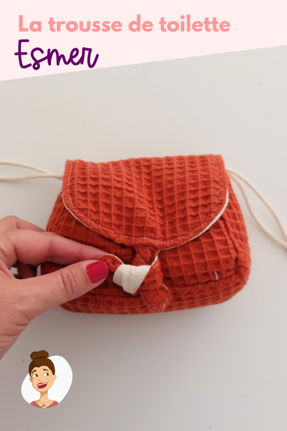 Patron de la trousse de toilette Esmer