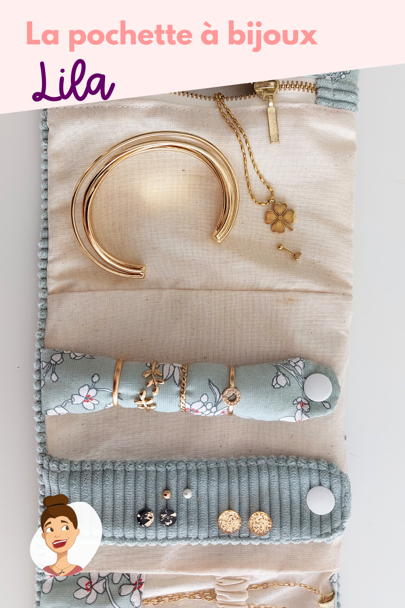 Patron de la pochette à bijoux Lila