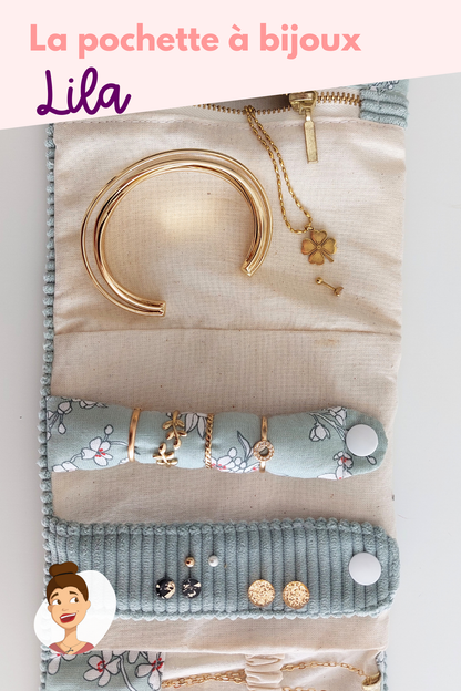 Patron de la pochette à bijoux Lila