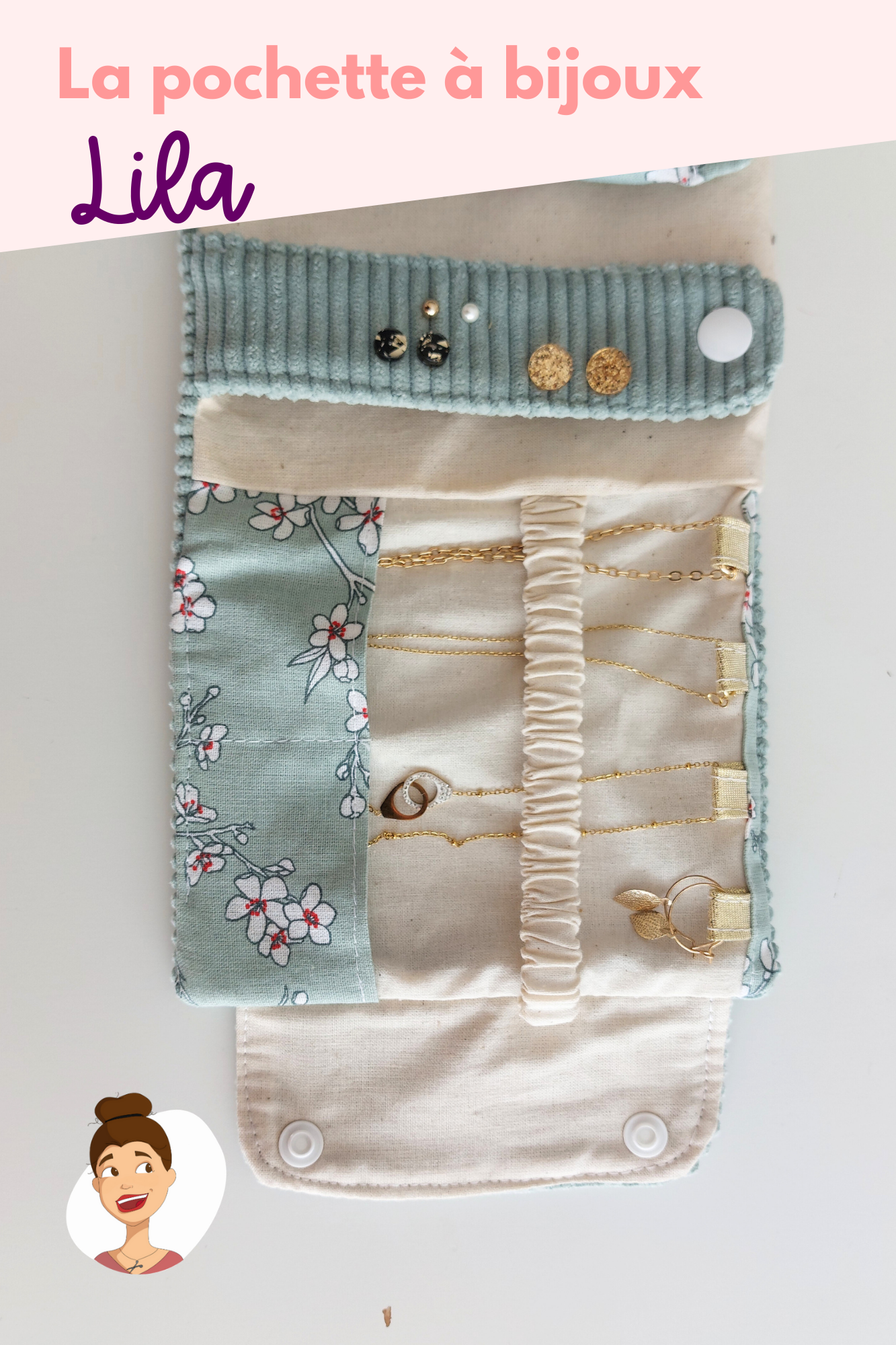 Patron de la pochette à bijoux Lila