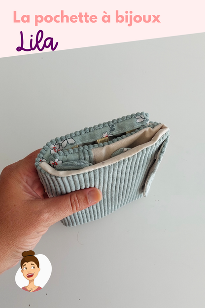 Patron de la pochette à bijoux Lila