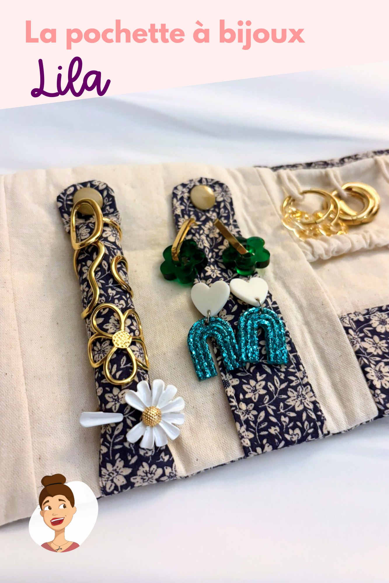 Patron de la pochette à bijoux Lila