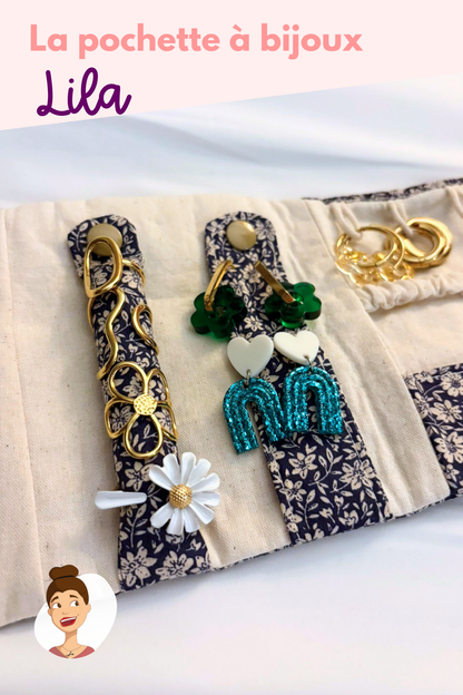 Patron de la pochette à bijoux Lila