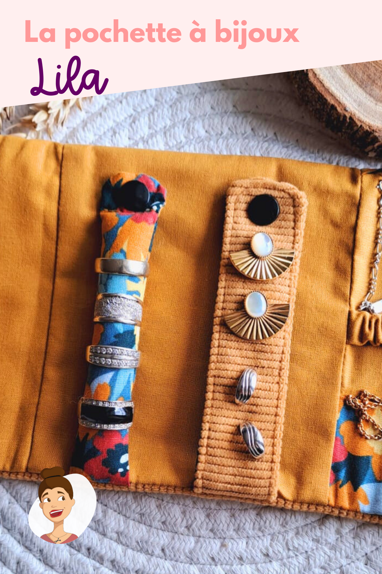 Patron de la pochette à bijoux Lila