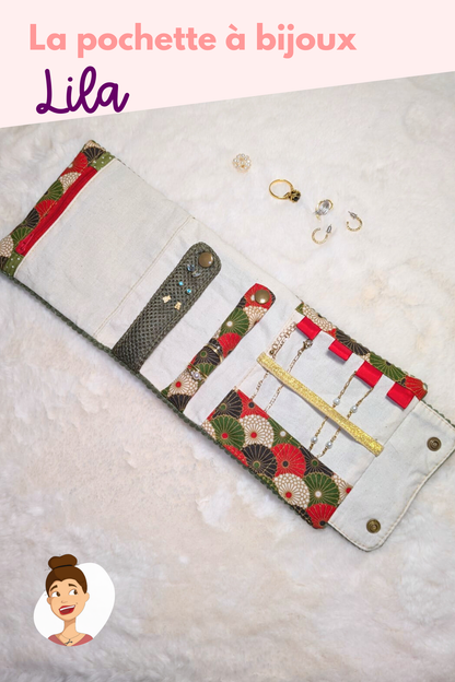 Patron de la pochette à bijoux Lila