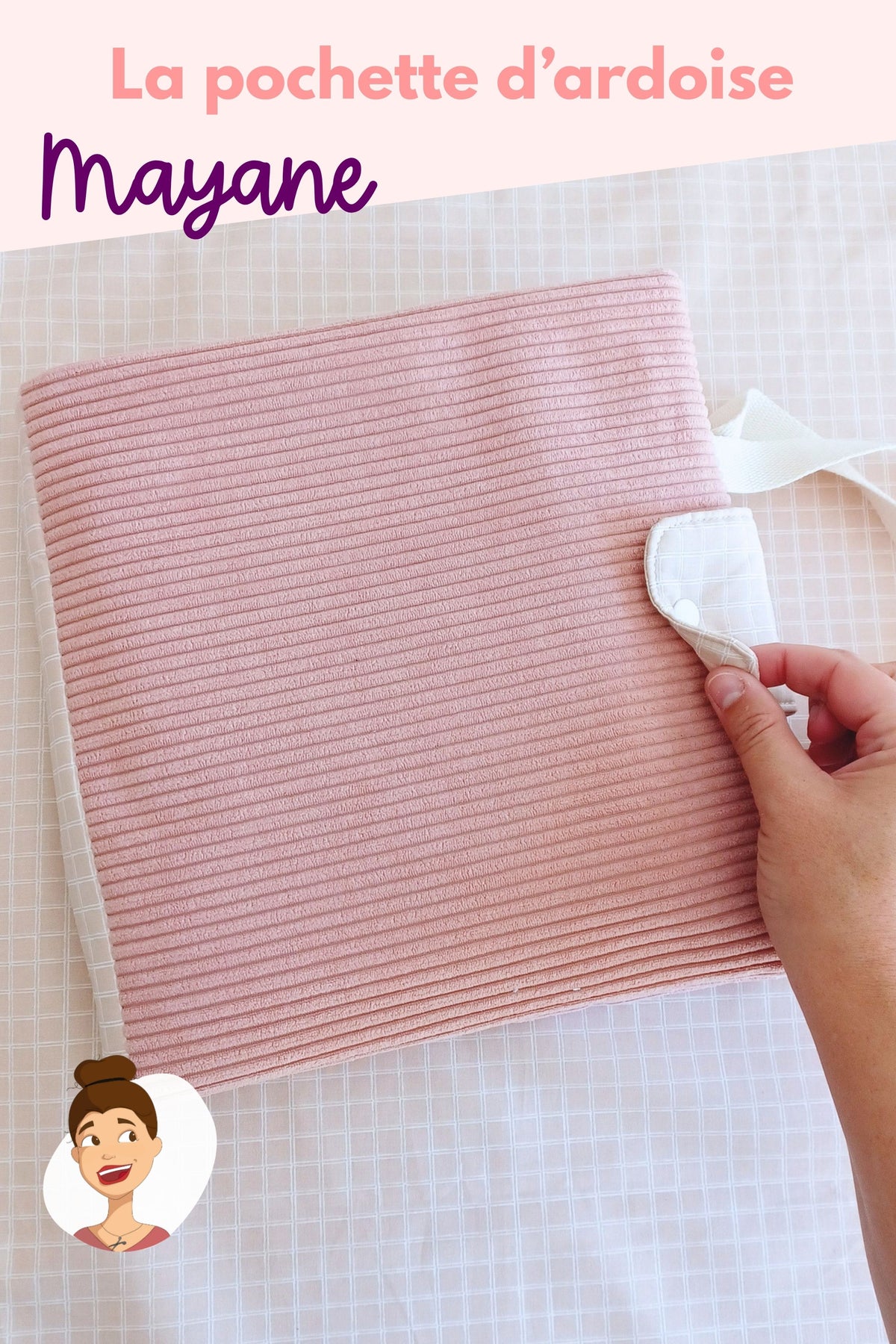 Patron couture tuto pdf - pochette ardoise velleda Cemailine 