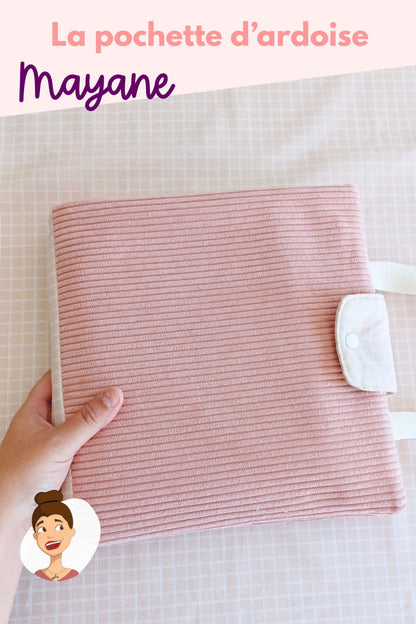 Patron couture tuto pdf - pochette ardoise velleda Cemailine 