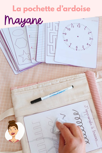 Patron couture tuto pdf - pochette ardoise velleda Cemailine 