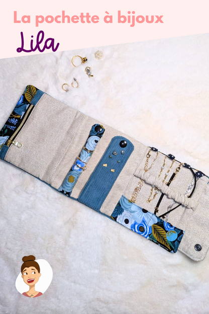 Patron de la pochette à bijoux Lila