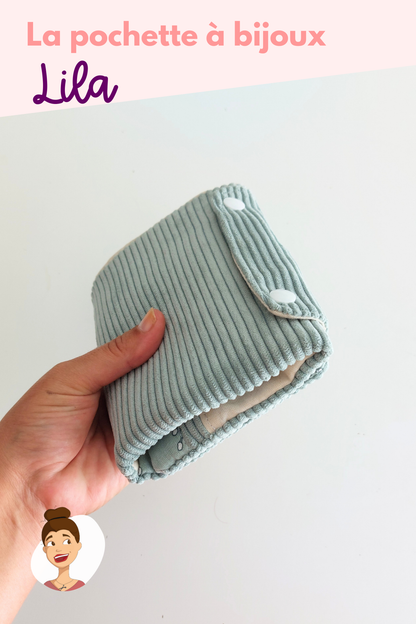 Patron de la pochette à bijoux Lila