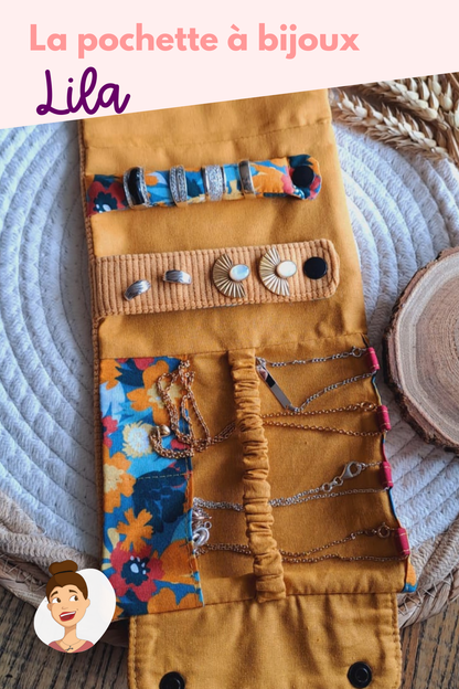 Patron de la pochette à bijoux Lila