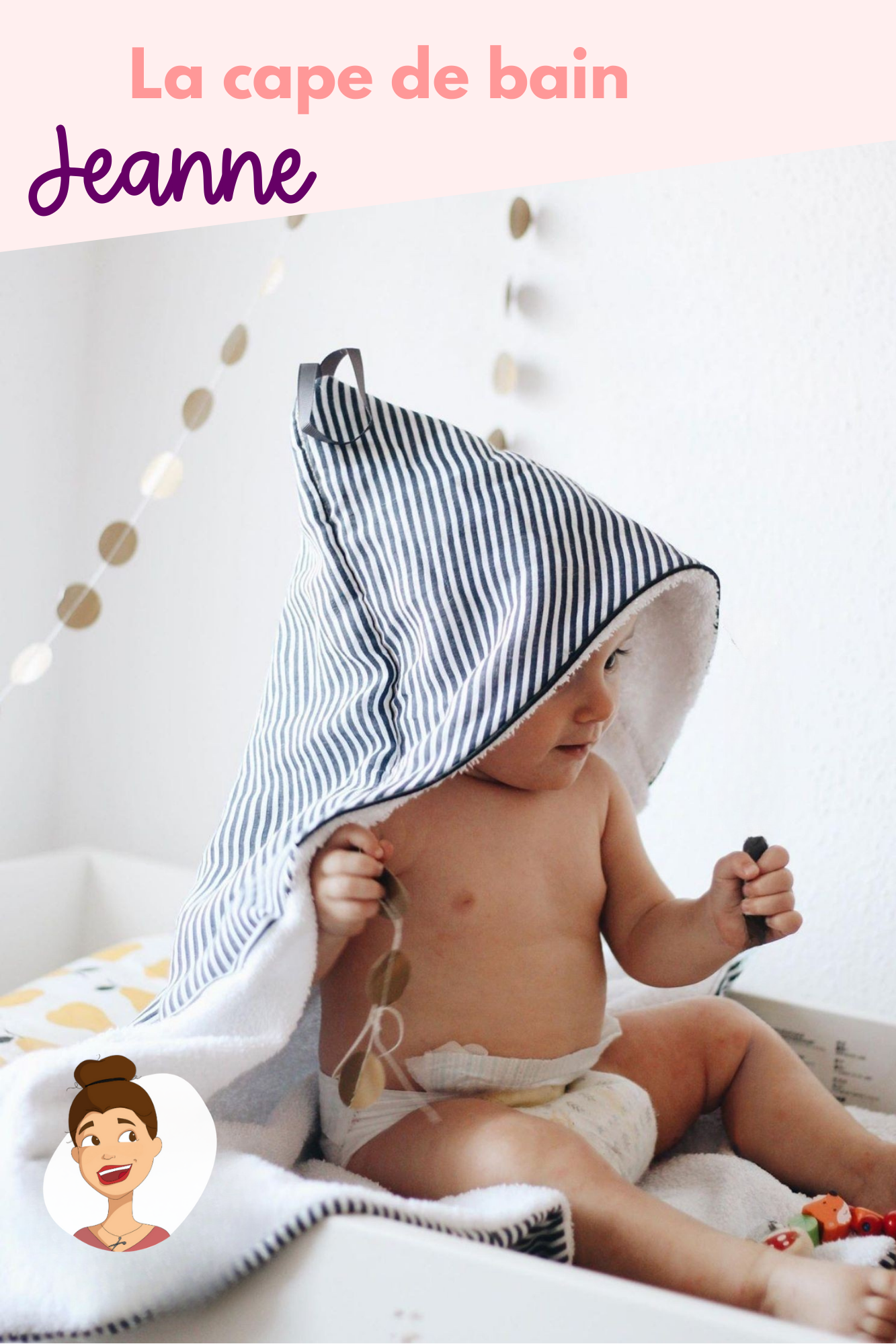 Patron de la cape de bain Jeanne