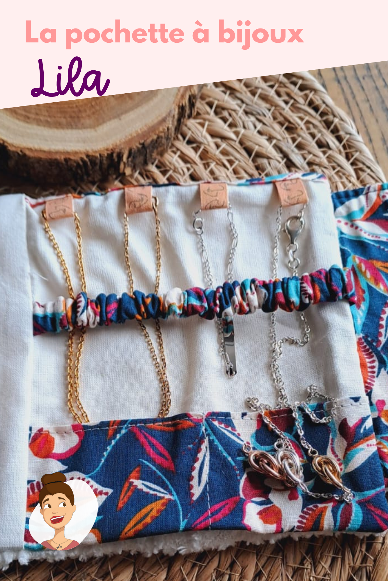 Patron de la pochette à bijoux Lila