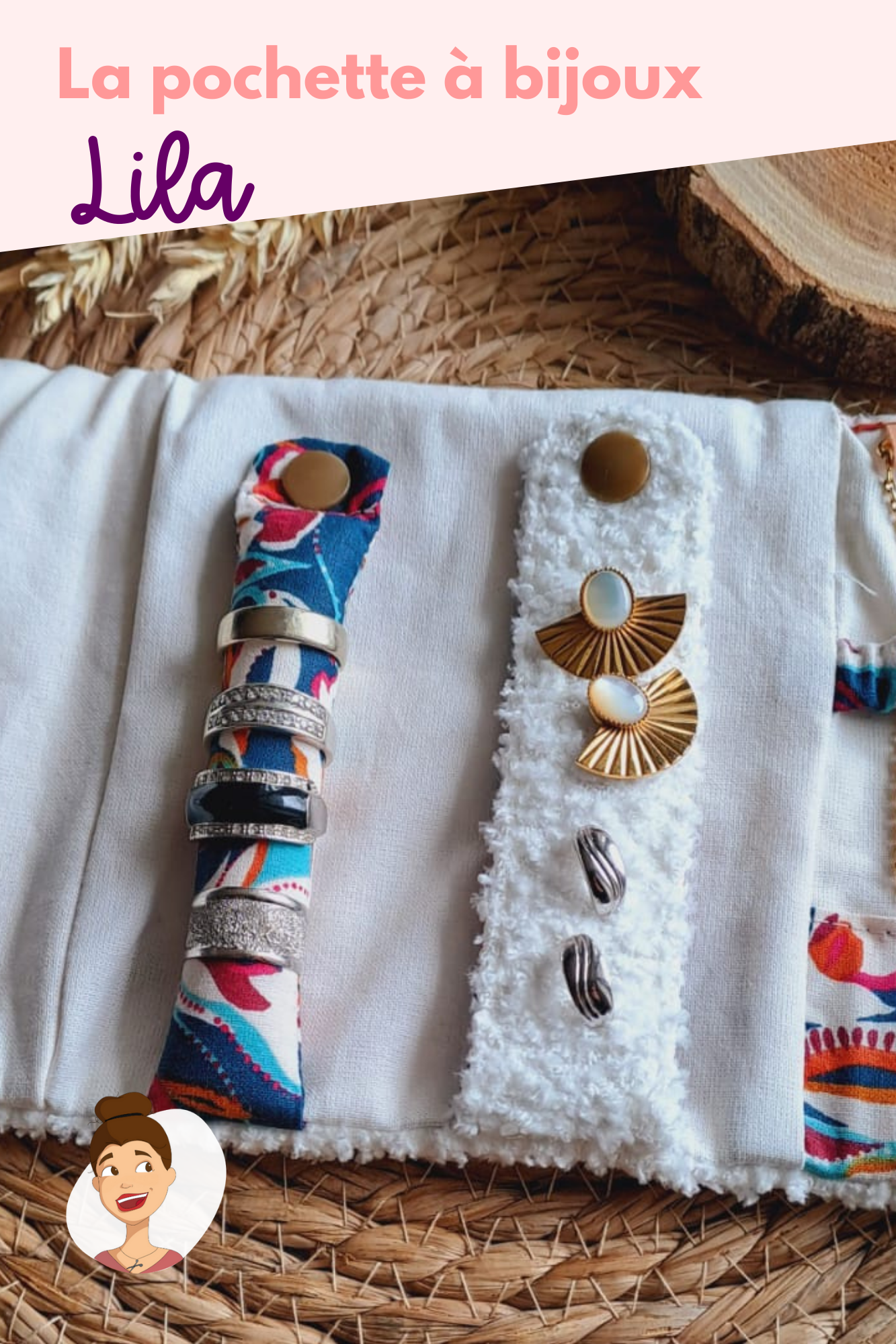 Patron de la pochette à bijoux Lila