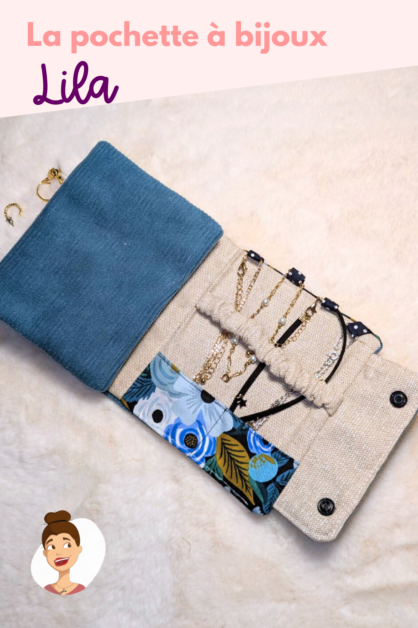 Patron de la pochette à bijoux Lila