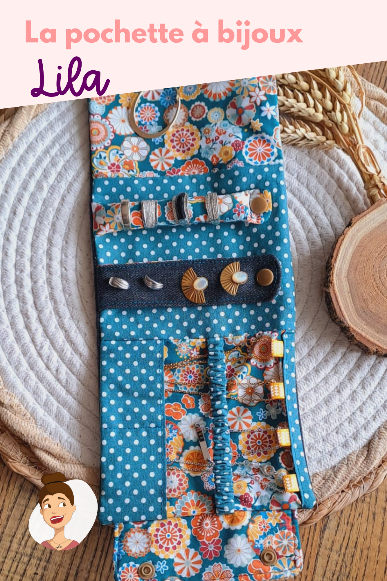 Patron de la pochette à bijoux Lila