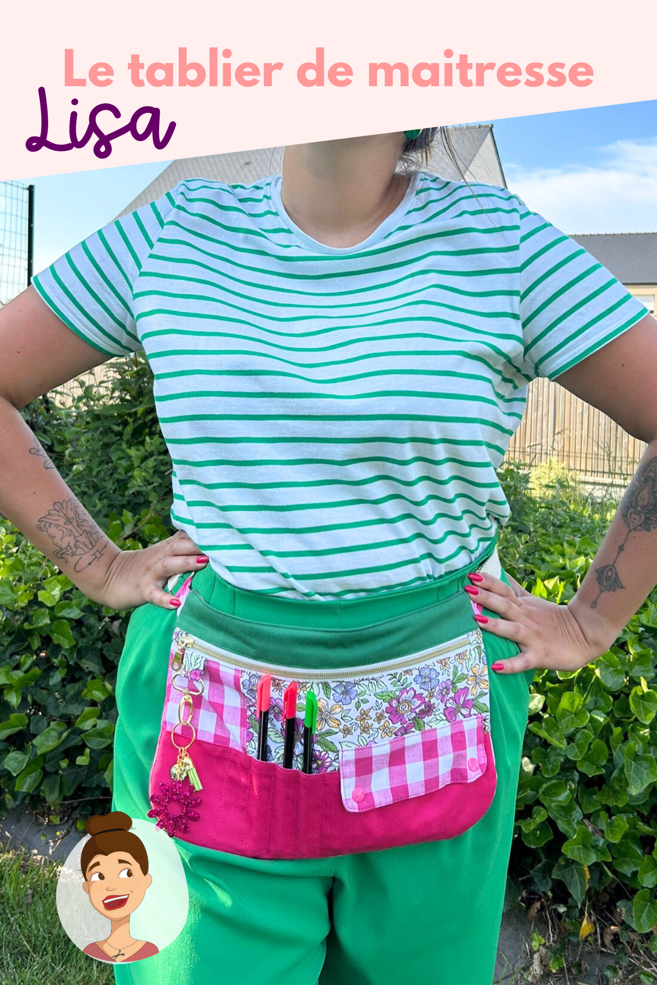 Patron du tablier de maitresse Lisa