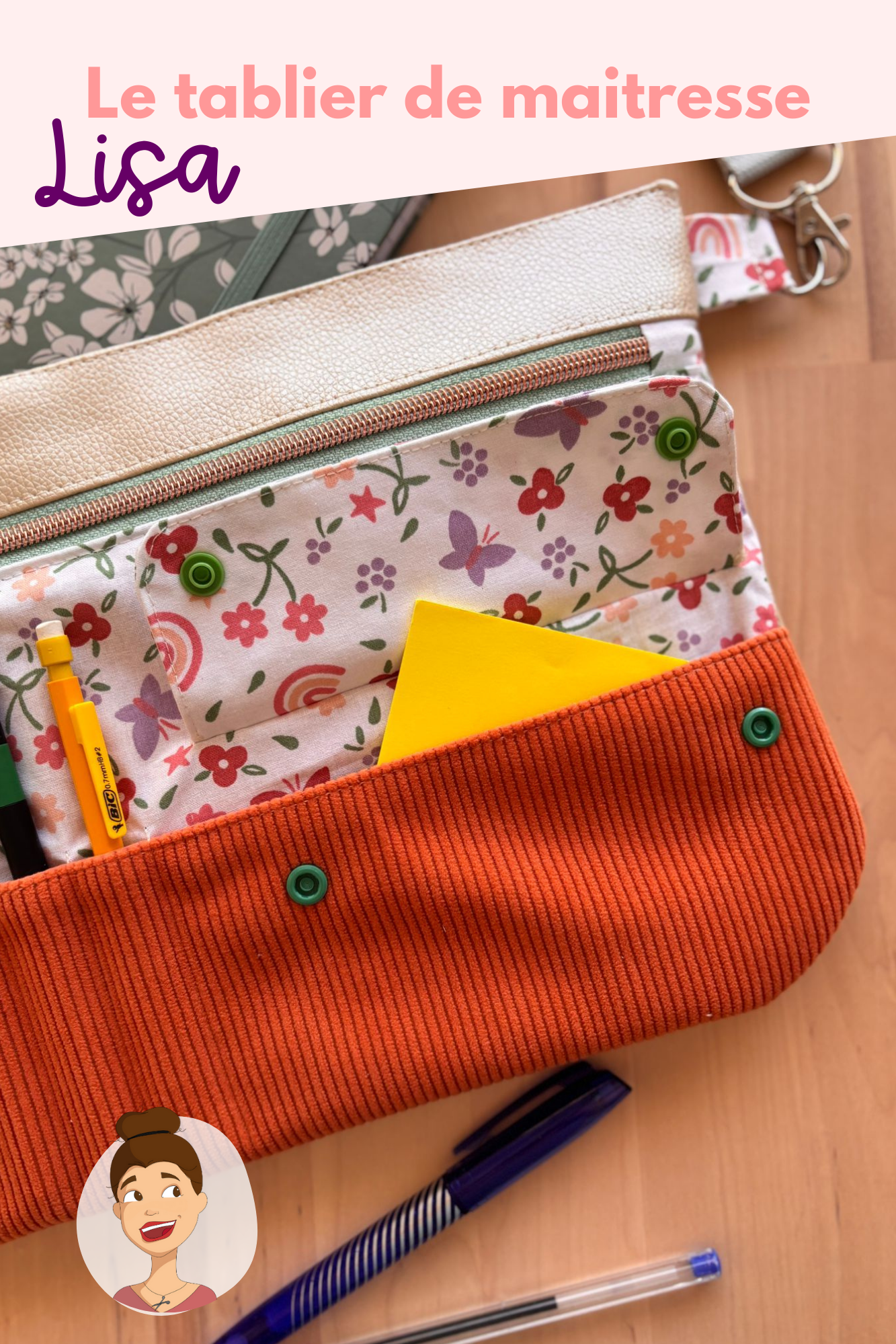 Patron du tablier de maitresse Lisa