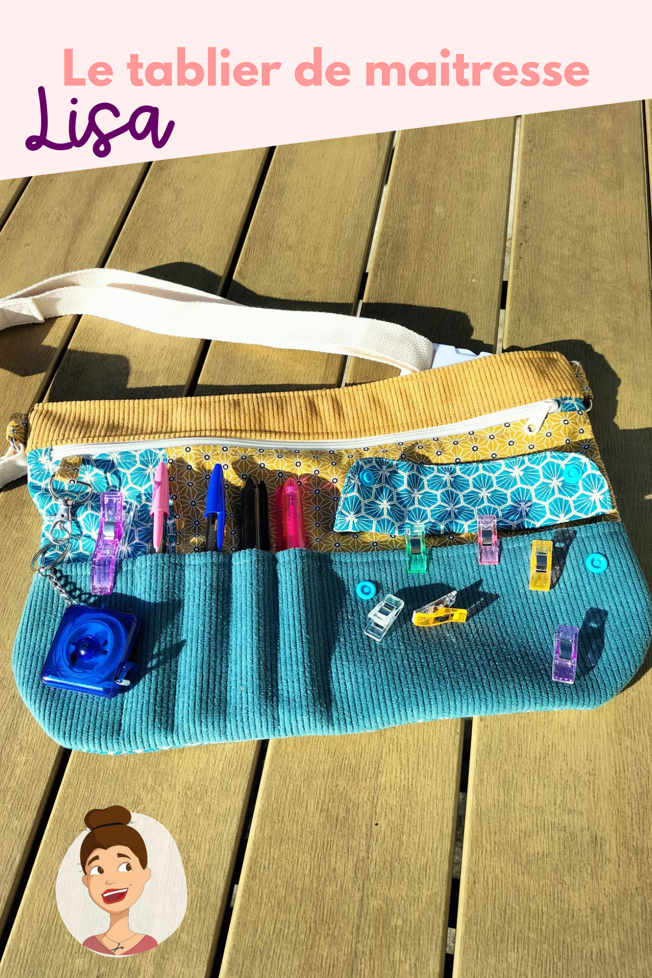 Patron du tablier de maitresse Lisa