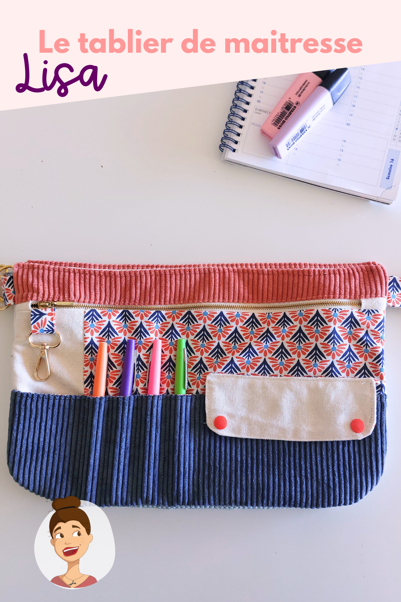 Patron du tablier de maitresse Lisa