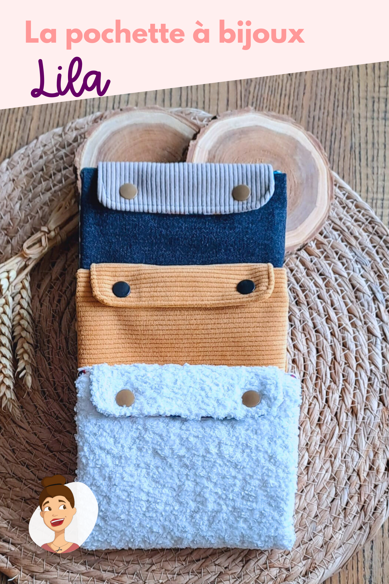 Patron de la pochette à bijoux Lila