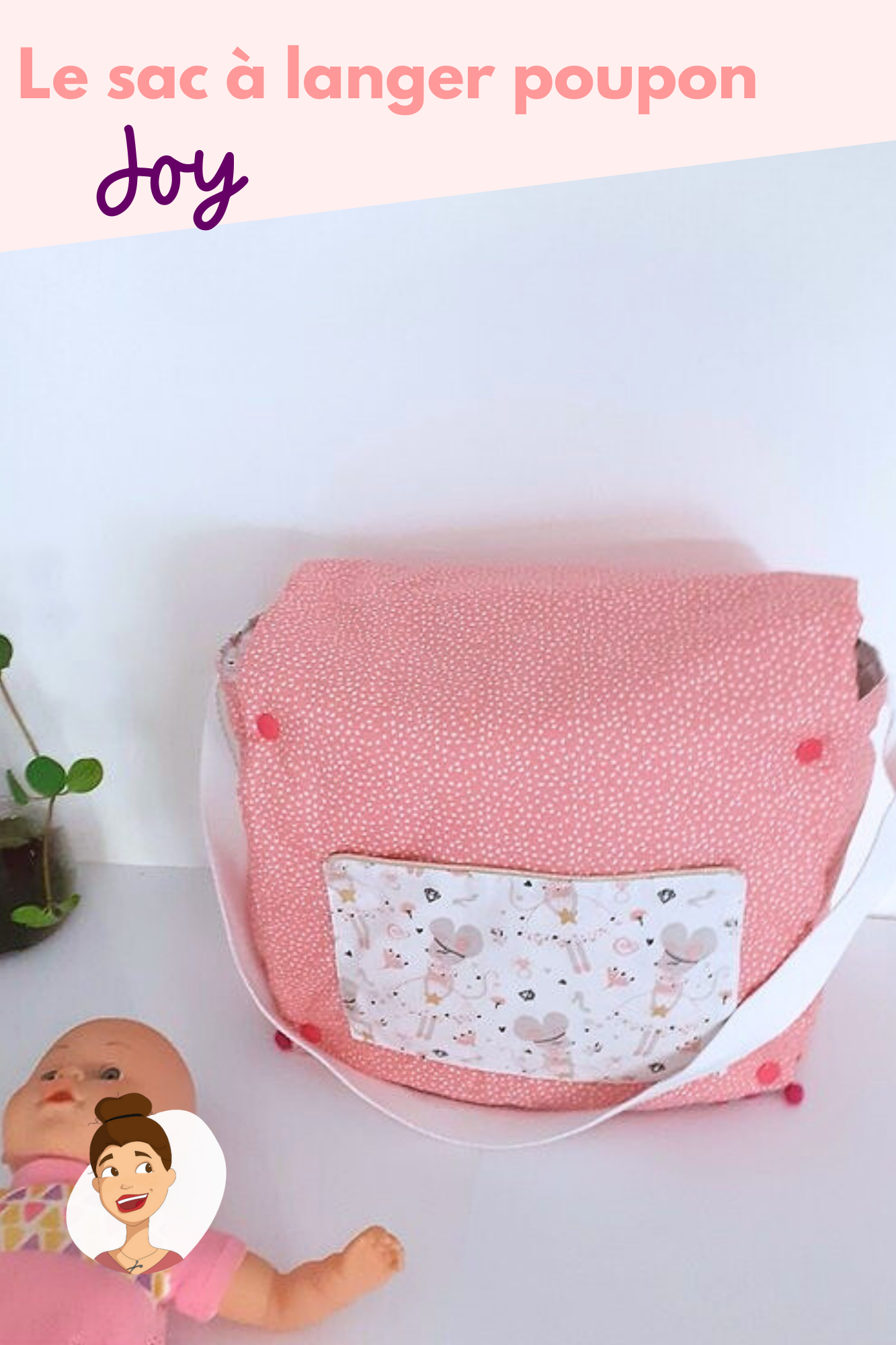 Patron du sac à langer pour poupon Joy