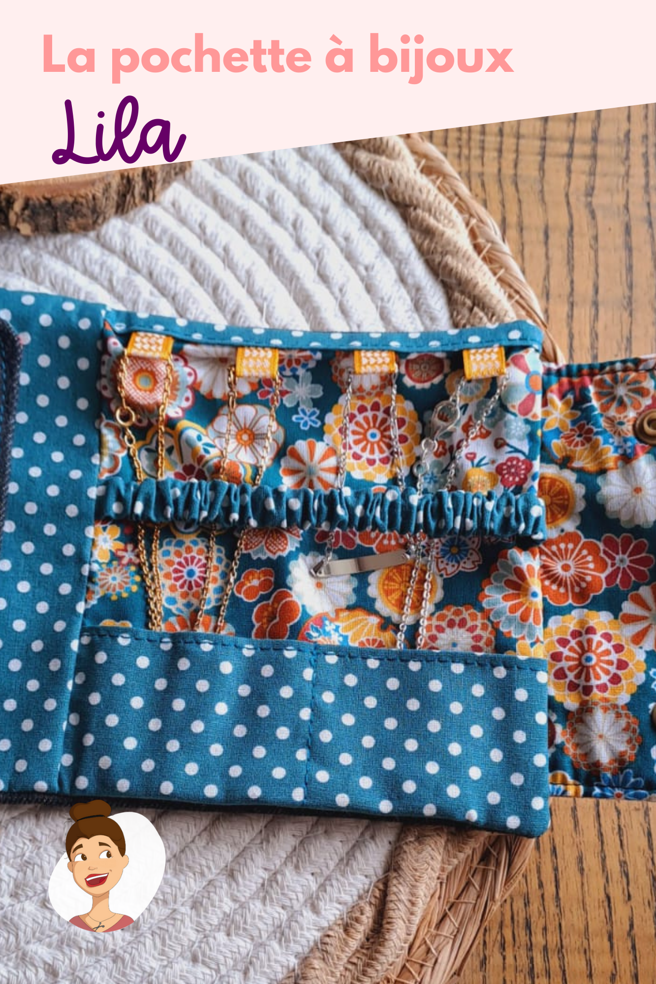 Patron de la pochette à bijoux Lila