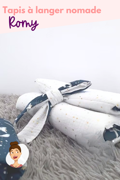 Patron du tapis à langer nomade Romy