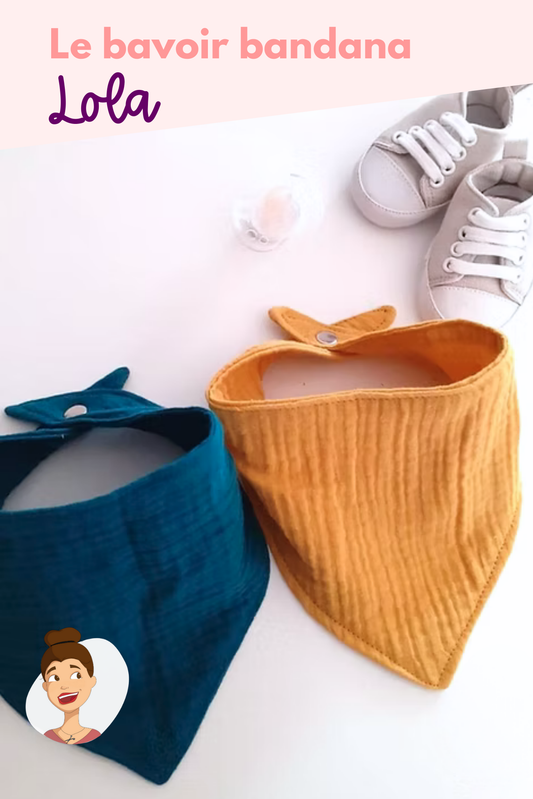 Patron du Bavoir bandana Lola