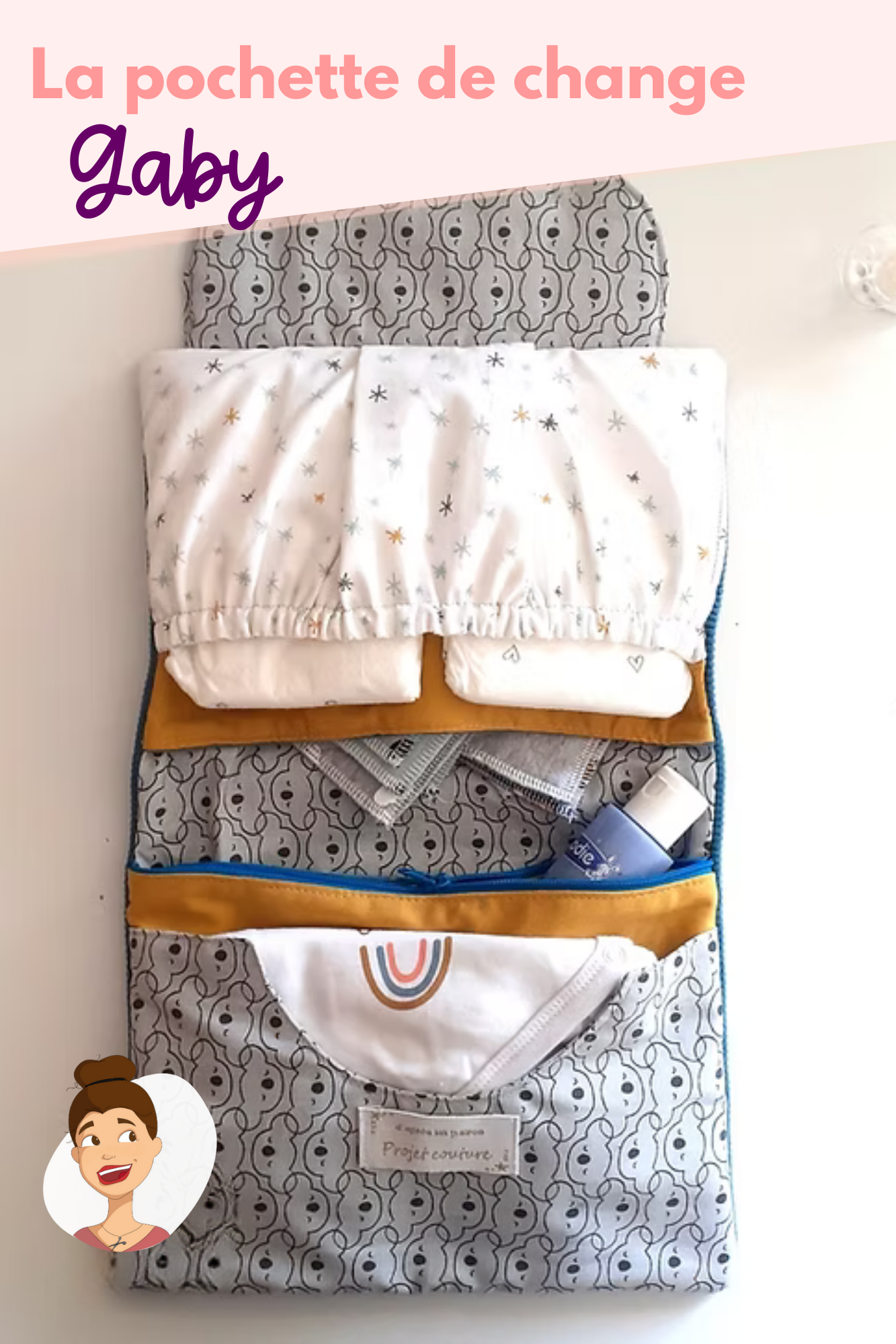 Patron de la pochette de change bébé Gaby