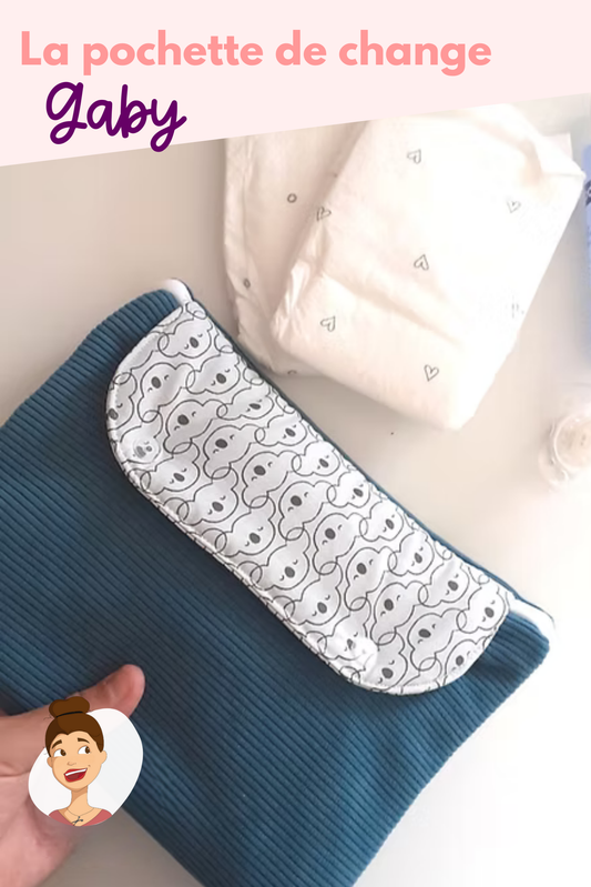 Patron de la pochette de change bébé Gaby