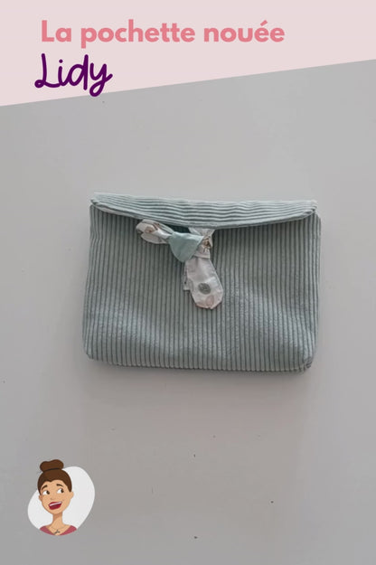 Patron de la pochette nouée Lidy