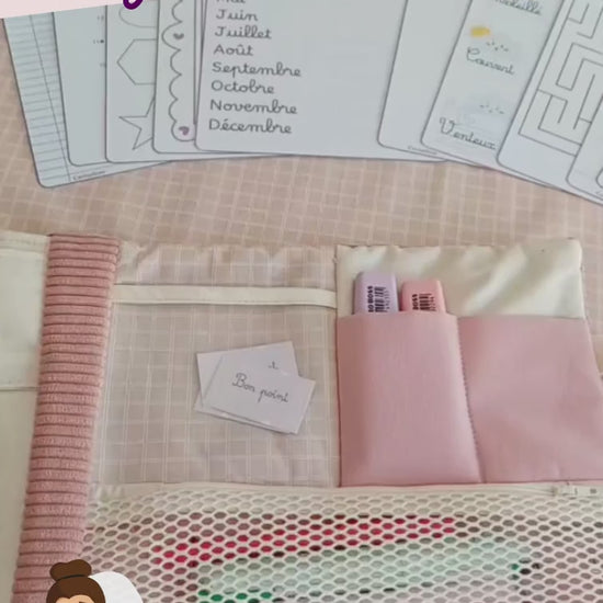Patron couture tuto pdf - pochette ardoise velleda Cemailine - tuto projet couture pdf facile pour pochette ardoise veleda et fiche pour enfant - cadeau de noel anniversaire - facile