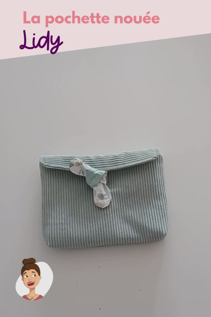 Patron de la pochette nouée Lidy