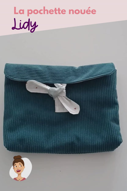 Patron de la pochette nouée Lidy