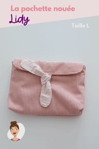 Patron de la pochette nouée Lidy