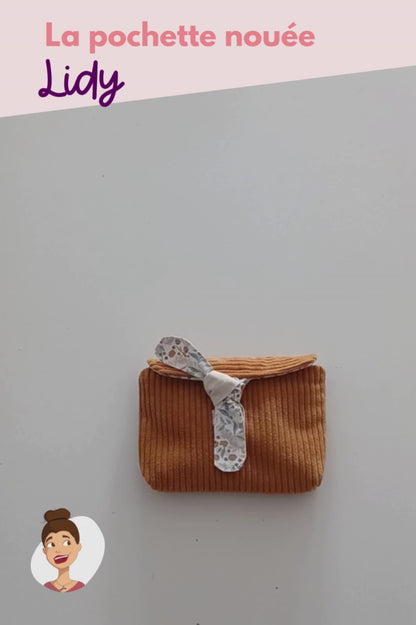 Patron de la pochette nouée Lidy